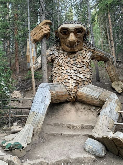 The Breckenridge Troll Keeps Watch Over The Colorado Forests Indie88