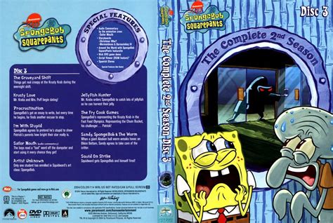 Spongebob Squarepants Complete 2nd Season Disc 3 Tv Dvd Scanned