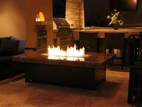 Propane Fire Pit Modern And Attractive Element Of The Exterior