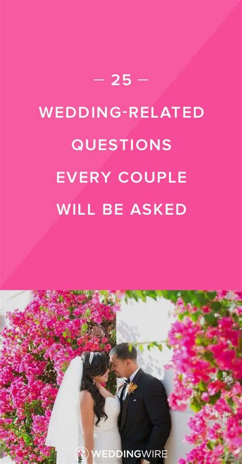 25 Wedding Related Questions Every Couple Should Be Prepared To Answer