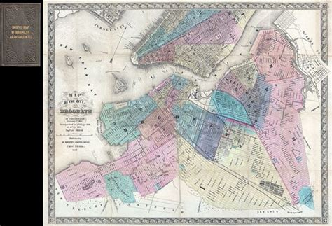 1856 Dripps Map Of Brooklyn New York City