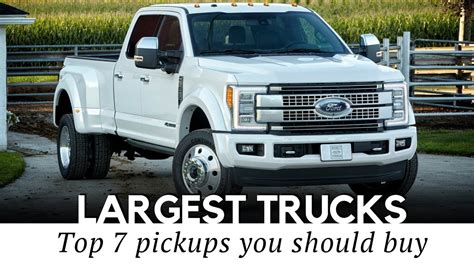 7 Largest Pickup Trucks To Handle Heavy Duty Towing Up To 34000 Lbs