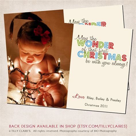 You Print Custom Babys First Christmas Christmasholiday Photo Card