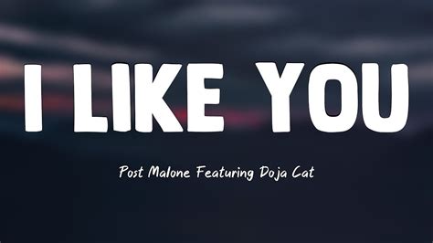 I Like You A Happier Song Post Malone Featuring Doja Cat Lyrics