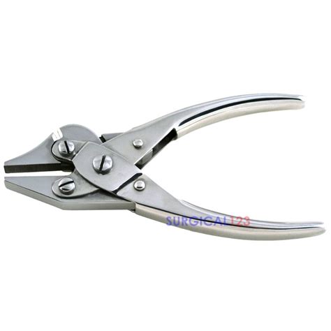 Parallel Pliers Wire Cutter Serrated Beaks 65 Inch Dental Surgical
