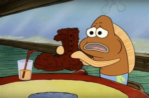 My Sandwich Is A Fried Boot Spongebob