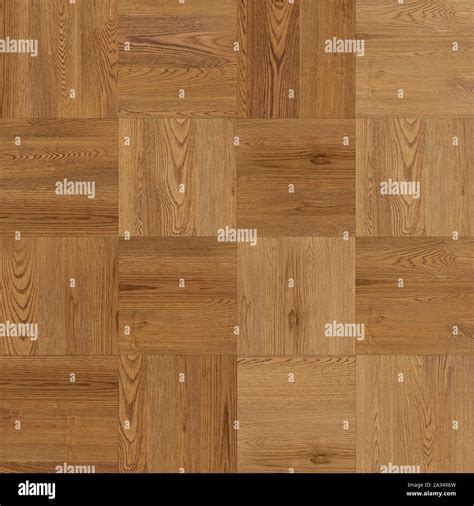 Pattern Of Seamless Wood Parquet Texture Chess Light Brown Stock Photo