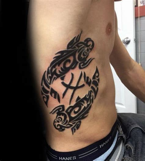 For starters, leg tattoos for guys are easy to cover up with slacks or jeans at the office. 60 Pisces Tattoos For Men - Astrology Ink Design Ideas