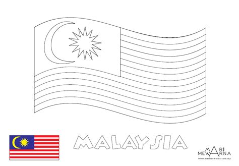 Menerusi facebook, tan sri berkenaan, lee kim yew memprotes dengan menukar warna jalur putih pada jalur gemilang kepada warna hitam. Lukisan Bendera Malaysia Tanpa Warna | Cikimm.com