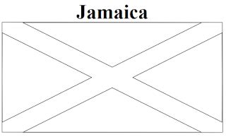 Jamaica Flag Coloring Page | #99DEGREE