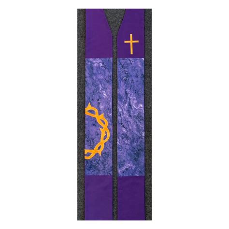 Purple Lent Stoles Clergy Stoles Pastor Stoles — Carrot Top Studio