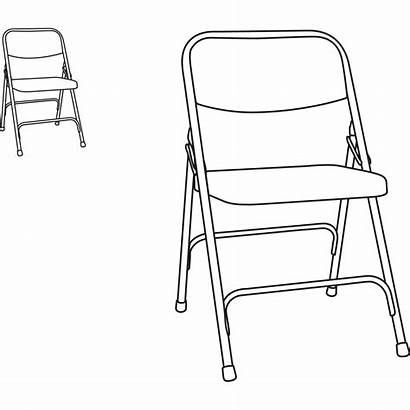 Chair Folding Drawing Steel Getdrawings Line