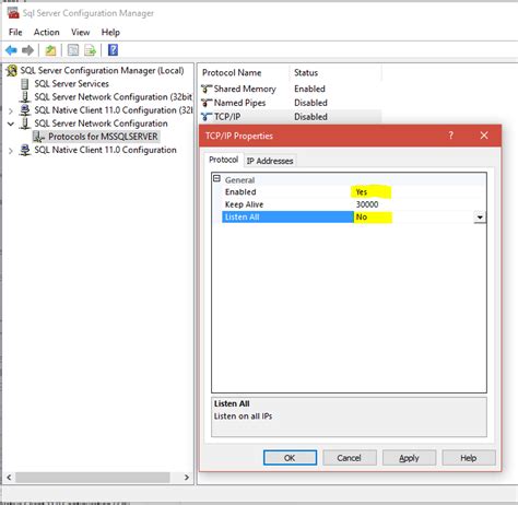 How To Allow Connections To SQL Server With 2 Differents Ip Database