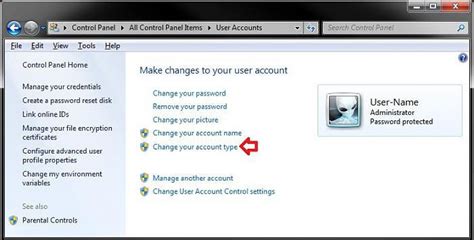 How To Change A User Account Type In Windows 7