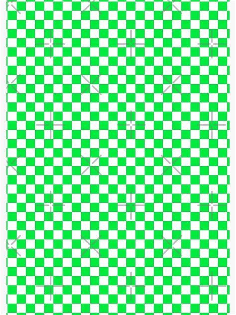 Check Pattern Checkered Pattern Neon Green And White Check Pattern