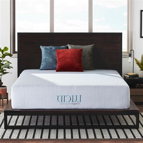 The queen memory foam mattress is the most popular of all bed sizes. Lucid 10 Inch Gel Memory Foam Mattress Queen