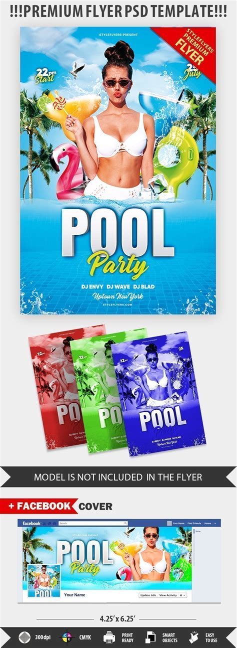 Pool Party Psd Flyer 35668 Styleflyers