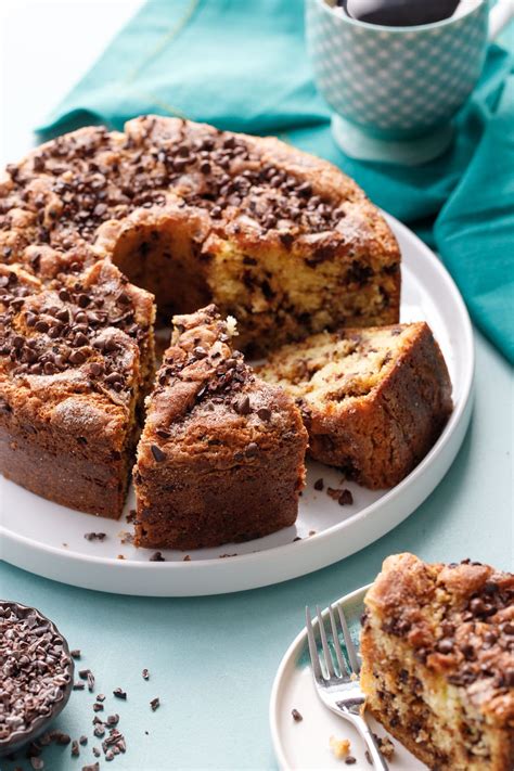 Sour Cream Chocolate Chip Coffee Cake Love And Olive Oil