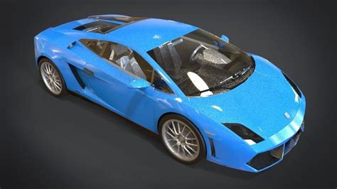 3d Model Low Poly Lamborghini Gallardo Cgtrader