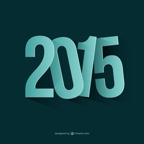 Free Vector New Year 2015