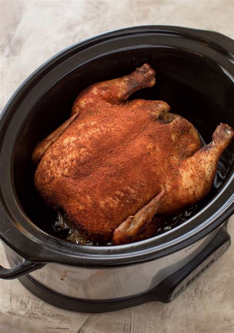 Easy Slow Cooker Rotisserie Chicken The Chunky Chef
