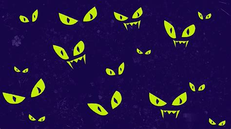 Royalty Vector Stock Set Of Crafted Glowing Eyes And Fangs In The Dark Vector Stock Wiki