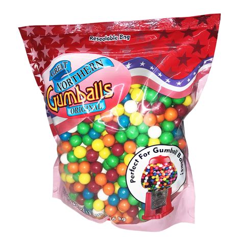 Great Northern Original 5 Inch Gumballs Refills 3 Pound Bag For
