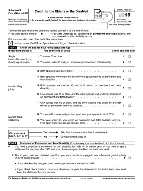 2019 1040a Schedule Form Fill Out And Sign Printable Pdf Template