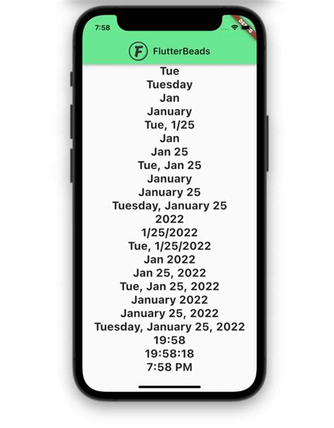 DateFormat Flutter Ways To Master DateTime Format January FlutterBeads