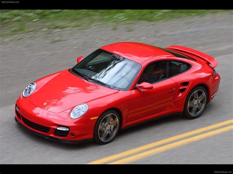 2007 Red Porsche 911 Turbo Wallpapers