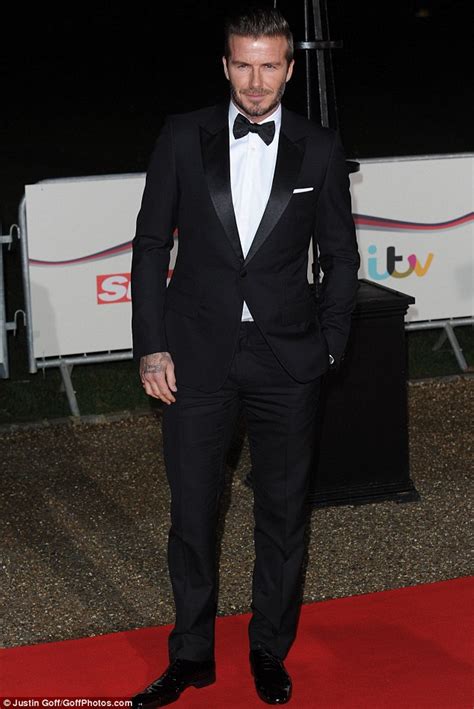 David Beckham Intailored Tuxedo As He Attends Night Of Heroes Military
