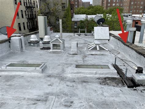 Waterproofing Proper Sealing For Brownstone Roof Dividing Wall Home