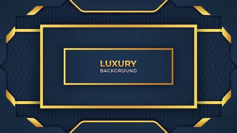 Premium Vector Luxurious Background With Golden Shapes