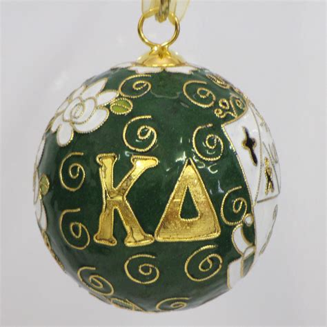 Officially Licensed Kappa Delta Handcrafted 24k Gold Plated Cloisonne