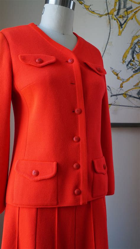 Vintage 1960s Kimberly Suit Mod Suit Knit Set Jacket And Skirt Etsy
