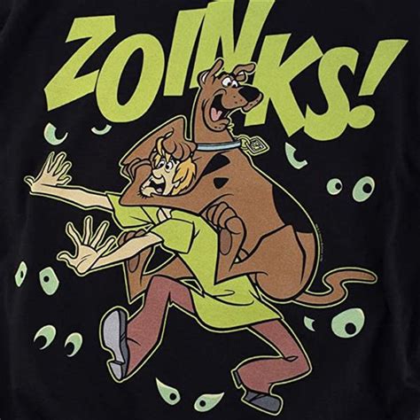 Scooby Doo And Shaggy Zoinks Mens T Shirt And Stickers Clothing Shoes