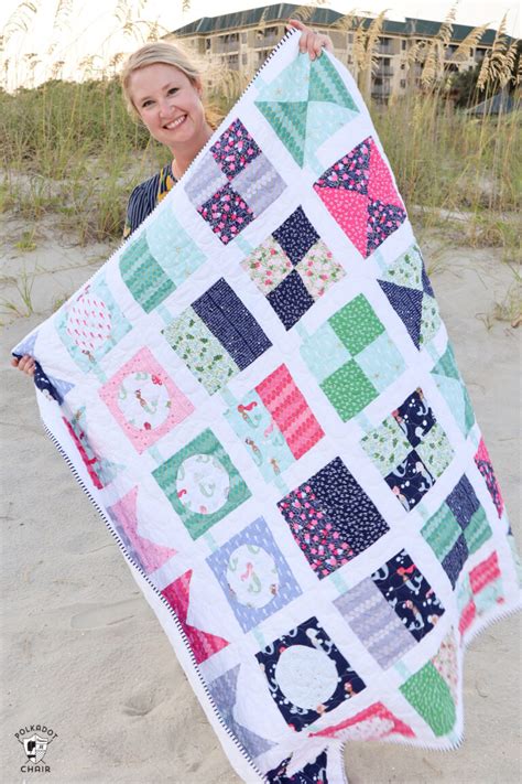 11 Fresh And Fun Summer Quilt Patterns Polka Dot Chair