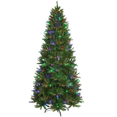 6 ft. Pre-Lit Incandescent Slim Fraser Fir Artificial ...