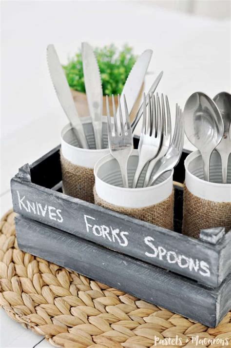 Diy Silverware Caddy The Kindest Way