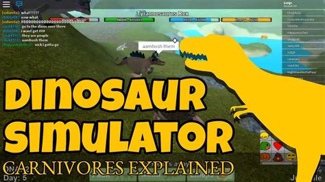 Roblox Dinosaur Simulator Carnivores Explained Youtube