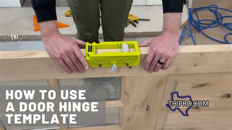How To Use A Door Hinge Template Youtube