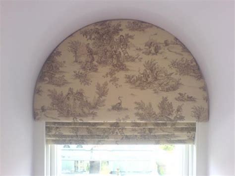 Arched Upholstered Pelmet Over Roman Blind More Blinds For Arched