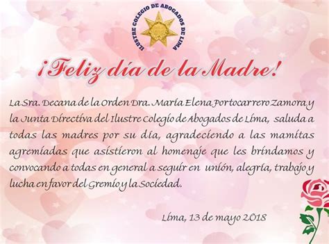 El conductor de esto es guerra mandó un especial saludo a su madre y a su esposa, con quienes no podrá celebrar esta fecha debido a la distancia. SALUDO POR EL DÍA DE LA MADRE | Colegio de Abogados de Lima