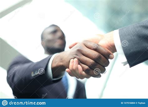 Business Meeting African American Businessman Shaking Hands With