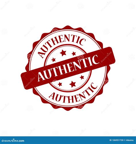 Authentic Stamp Illustration Stock Vector Illustration Of Authentic