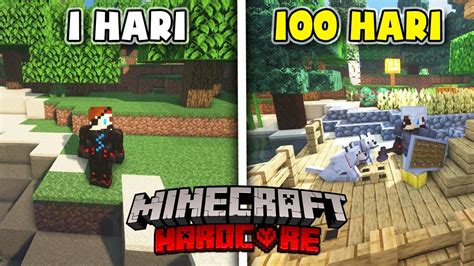 Hari Di Minecraft Hardcore Desa Pertama Youtube