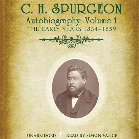C H Spurgeons Autobiography Vol 1 Audiobook Listen Instantly