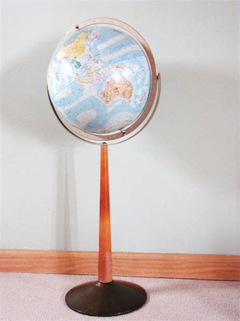 Vintage Replogle Floor Globe Standing World Globe School Etsy