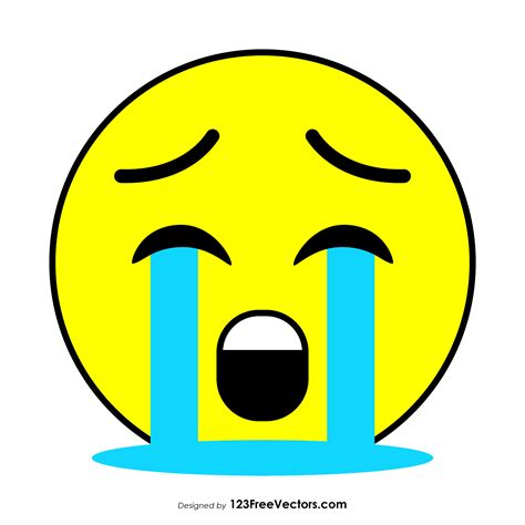 Emoji Crying Emoji Loudly Crying Face 3d Model Cgtrader Bruinink