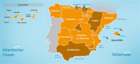 Das land spanien befindet sich auf dem kontinent europa. Spanien Karte Andalusien